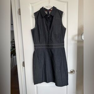 Brooks Brothers Dark Blue Sleeveless Mini Dress
